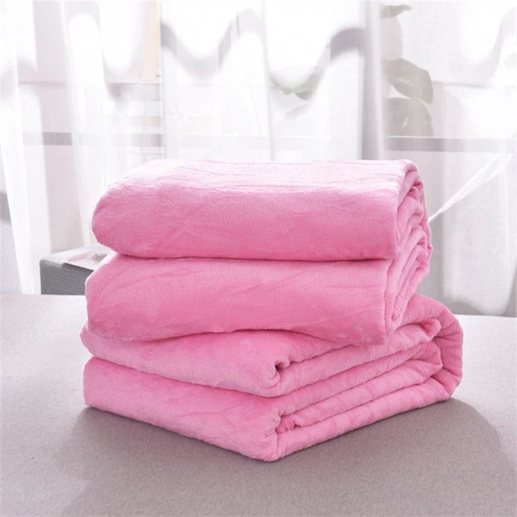 coral jacquard blanket