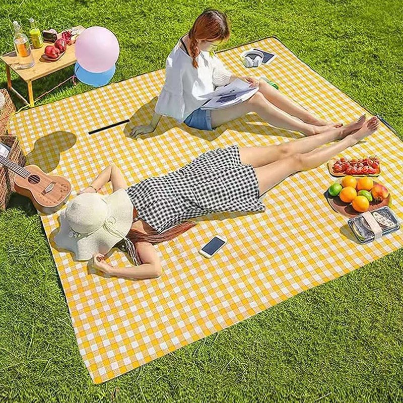 Picnic Blanket On Grass