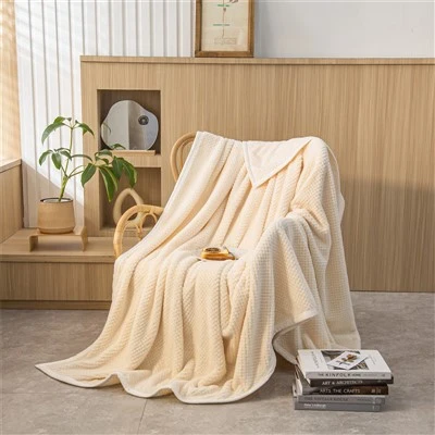 Koralowy koc polarowy Home Maker