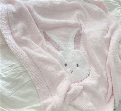 Różowy Kocyk Króliczka