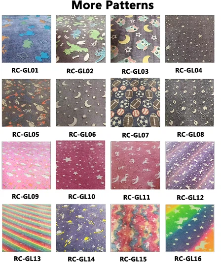 Star Moon Shining Luminous Blanket