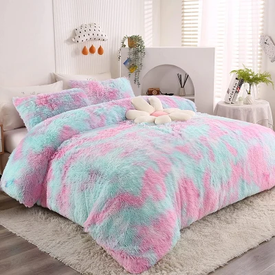 Koc polarowy Tie Dye PV Sherpa
