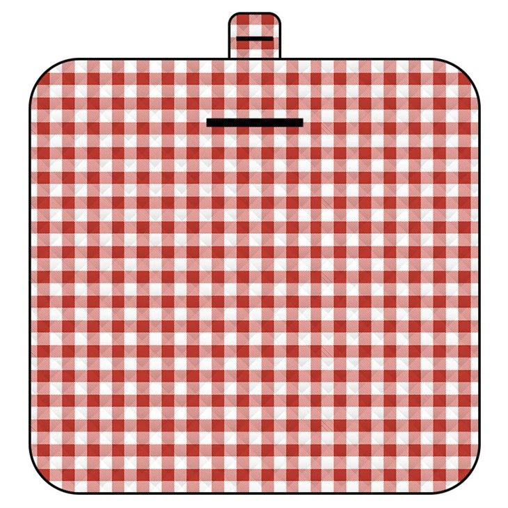 Yellow Plaid Picnic Mat
