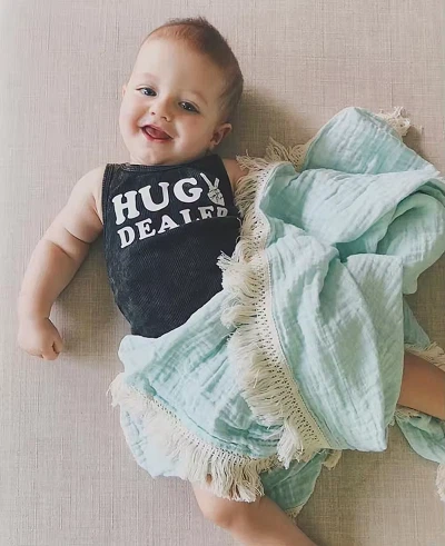 Baby Muslin Tassel Blanket
