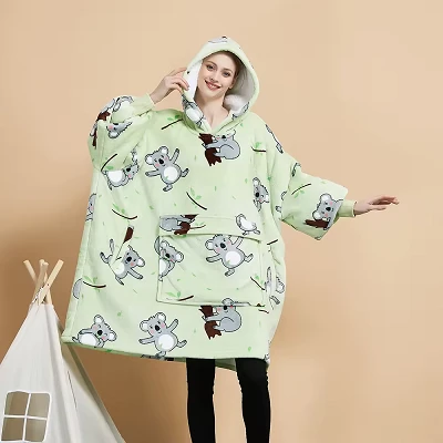 Cozy Sherpa Hoodie Blanket