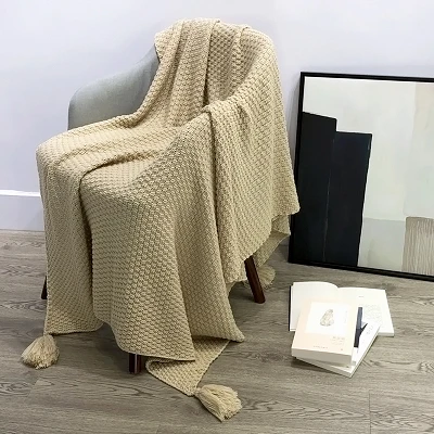 Sofa koc frędzle