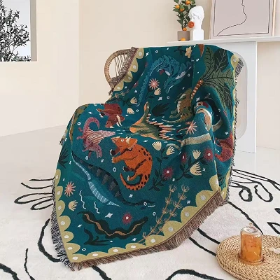 Tassel Blanket For Room Decoration
